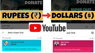 Change superchat currency  YouTube superchat currency conversion  change YouTube billing [upl. by Addia]