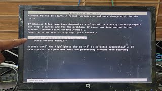 SOLVED Windows failed to start A recent hardware or software change might be the cause [upl. by Cerell]