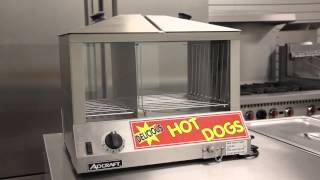 Adcraft Hot Dog Steamer 120V 1200W [upl. by Muire]