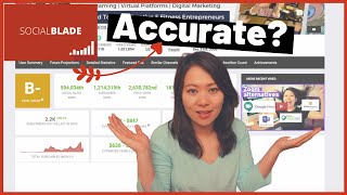 SocialBlade YouTube  how accurate is it compared to REAL data from my channel socialblade [upl. by Haywood927]