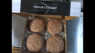 Omaha Steak Review  Part 2  4oz Burgers [upl. by Latisha]