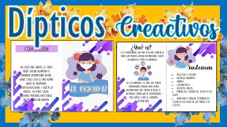 ✨Cómo hacer DIPTICOS en Word 💨💻 [upl. by Terrye]