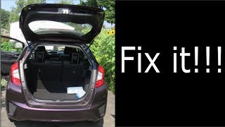 Back Rear DoorTrunk on Honda Fit Won’t Open [upl. by Esaj85]