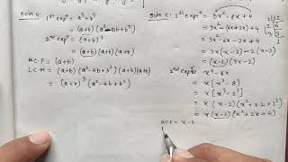 HCF and LCM of algebraic expressions part 20 [upl. by Enihpad]