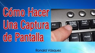 Como hacer una Captura de Pantalla en PC o Laptop [upl. by Milano486]