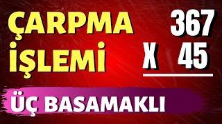 3 BASAMAKLI SAYILARDA ÇARPMA İŞLEMİ NASIL YAPILIR [upl. by Hjerpe661]