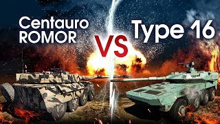 Type 16 VS Centauro ROMOR  War Thunder [upl. by Acireed]