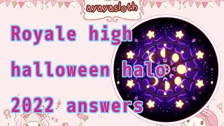 25 Halloween halo answers 2022  Royale high Roblox [upl. by Assyli]