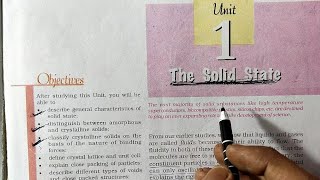 Class 12 Chemistry Chapter 1 The Solid State Part 1 NCERT Hindi 20212022 [upl. by Nicole]