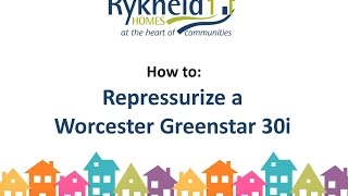 How to repressurize a Worcester Greenstar 30i [upl. by Sokram850]