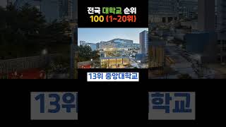 전국 대학 순위1위20위 [upl. by Flin422]