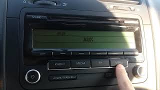 VW RCD 310 BLUETOOTH MENU [upl. by Heber]