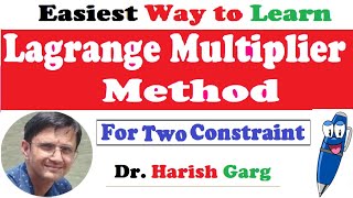 Lagrange Multiplier Method with Two Equality Constraints [upl. by Mallis898]