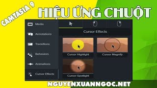 Hướng dẫn Camtasia 9  Cách dùng hiệu ứng con trỏ chuột trong video bằng camtasia 9 [upl. by Viguerie866]