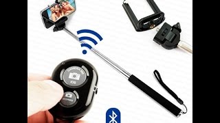 Como Configurar o Controle Remoto Via Bluetooth Do Pau de Selfie ou Monopod [upl. by Duer]