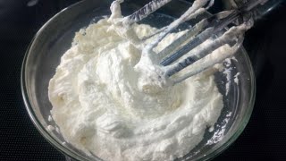 How to make whipping cream with Cornflour and milk [upl. by Llig464]