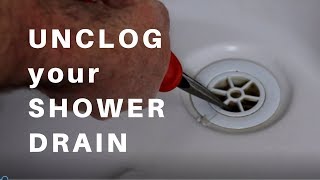 Unclog a Shower Drain [upl. by Orelia]