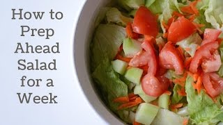 How to Prep Ahead Salad for a Week [upl. by Ymmot]