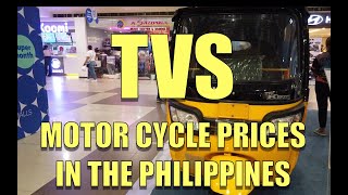 TVS Motorcycle Prices in the Philippines [upl. by Irma]