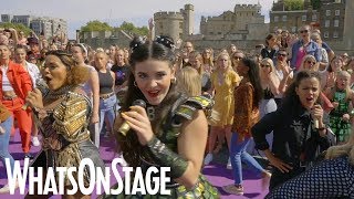 SIX the Musical perform flashmob at the Tower of London [upl. by Erdreid]