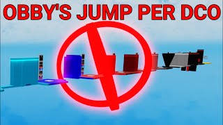 Obbys Jump Per Difficulty Chart Obby [upl. by Ninel983]