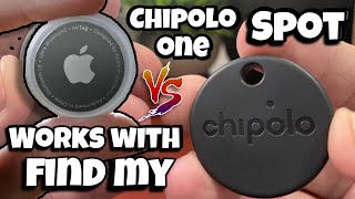 CHIPOLO ONE SPOT vs APPLE AIRTAG  in depth review and comparison [upl. by Faunia]