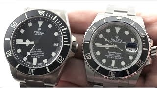 Rolex Submariner vs Tudor Pelagos 25600TN 116610LN Dive Watch Review [upl. by Navar335]