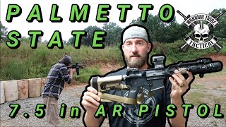 Palmetto State Armory 75 inch AR Pistol  Review  Range Time [upl. by Hammond]