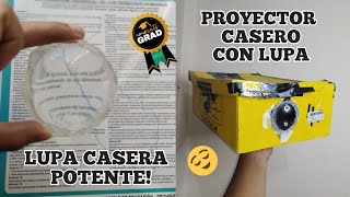 Lupa casera y proyector casero potente [upl. by Ruffin]