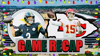 Steelers vs Chiefs Game Recap [upl. by Noryb]