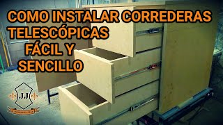 Como Instalar Correderas Telescópicas FÁCIL Y SENCILLO [upl. by Hescock]