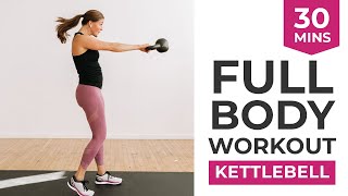 30Minute Kettlebell Workout for Women  Full Body Kettlebell Workout [upl. by Janice]