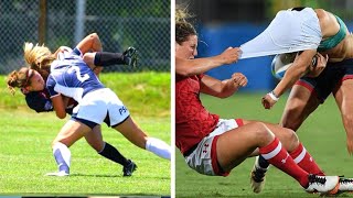 Disrespectful amp Dirty Plays in WOMENs Football [upl. by Kavita]