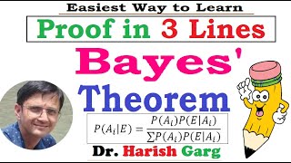 Bayes Theorem  Concept  Proof In 3 lines [upl. by Goldi563]