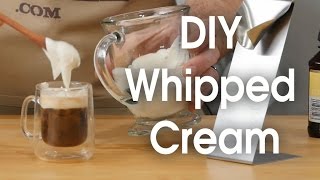 DIY whipped cream in 60 seconds [upl. by Lledner]