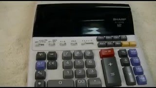 Sharp EL1197 PIII Printing Calculator [upl. by Nidnal]