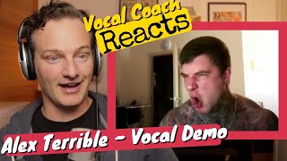 Vocal Coach REACTS  Alex Terrible Slaughter To Prevail Guttural Demo [upl. by Ardnaeed101]