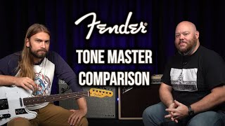 Fender Tone Master Deluxe Reverb Comparison  Original vs Blonde [upl. by Itin]