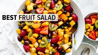 FRUIT SALAD  the best recipe and so easy [upl. by Ahsirhcal]