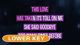 This Love Karaoke Lower Key  Maroon 5 [upl. by Augustus]