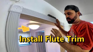 How To Install Fluted Molding Around Doors Windows [upl. by Diarmit]