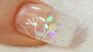 Beginners UV Gel Nail with a Tip and Overlay Tutorial [upl. by Oirifrop158]