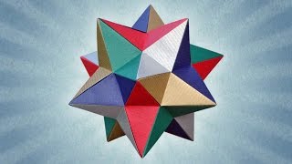 Origami Lesser Stellated Dodecahedron Meenakshi Mukerji [upl. by Rori]