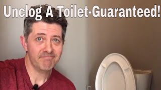 Unclog A Toilet3 Different Ways Guaranteed [upl. by Ecnerolf]