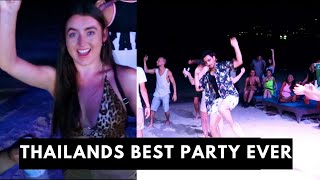 Thailand Free Wild Party on Beach  Ark Bar [upl. by Llennoc665]