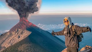 Subimos el VOLCÁN más PELIGROSO de Centroamérica y EXPLOTÓ  Volcán de Fuego y Acatenango [upl. by Natek]