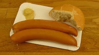 German Bockwurst Mit Senf Mustard [upl. by Nesaj209]