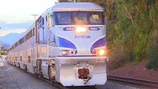 LONG AMTRAK SURFLINER TRAINS [upl. by Lemrahc]