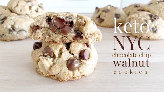 Keto NYC Chocolate Chip Walnut Cookies [upl. by Weibel914]