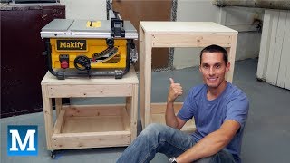 How to Make Table Saw and Work Carts [upl. by Warchaw]